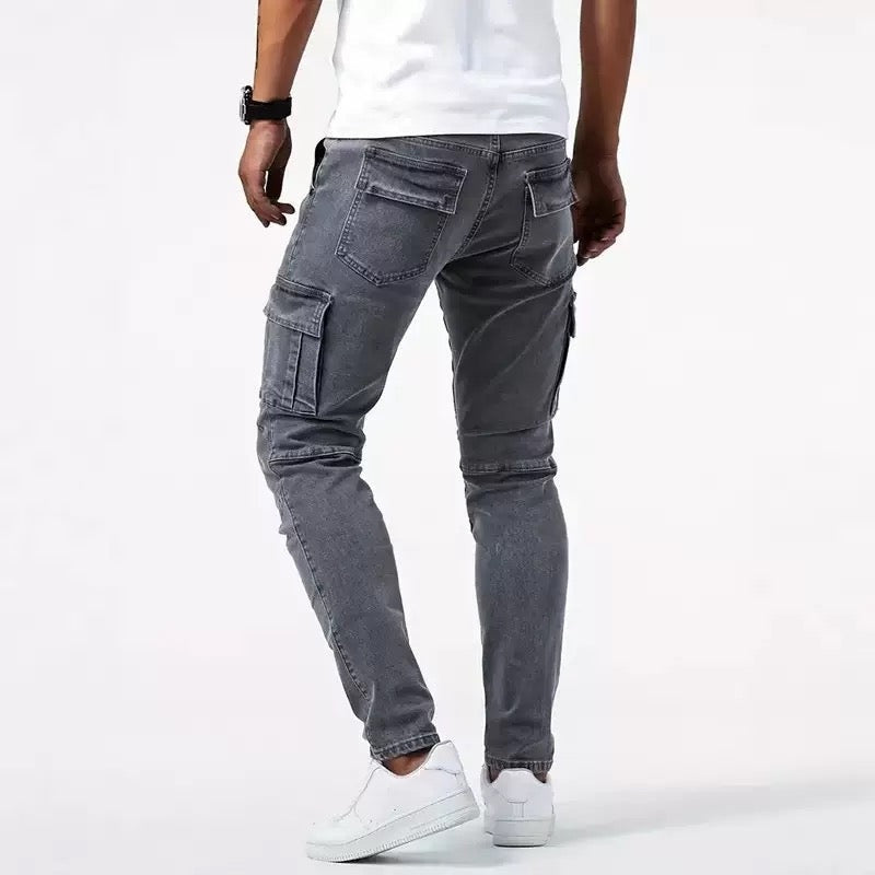 Maxime | Jean Cargo Slim Homme Poches Latérales
