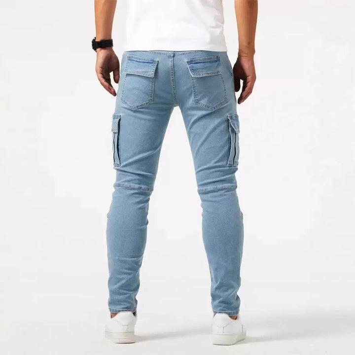 Maxime | Jean Cargo Slim Homme Poches Latérales