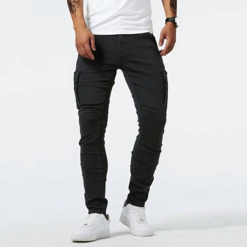 Maxime | Jean Cargo Slim Homme Poches Latérales