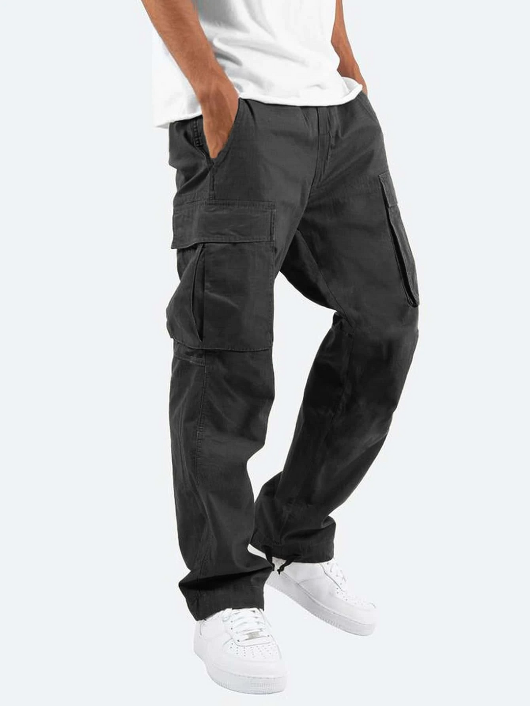 Maxime | Pantalon Cargo Homme Multi-Poches Coupe Droite