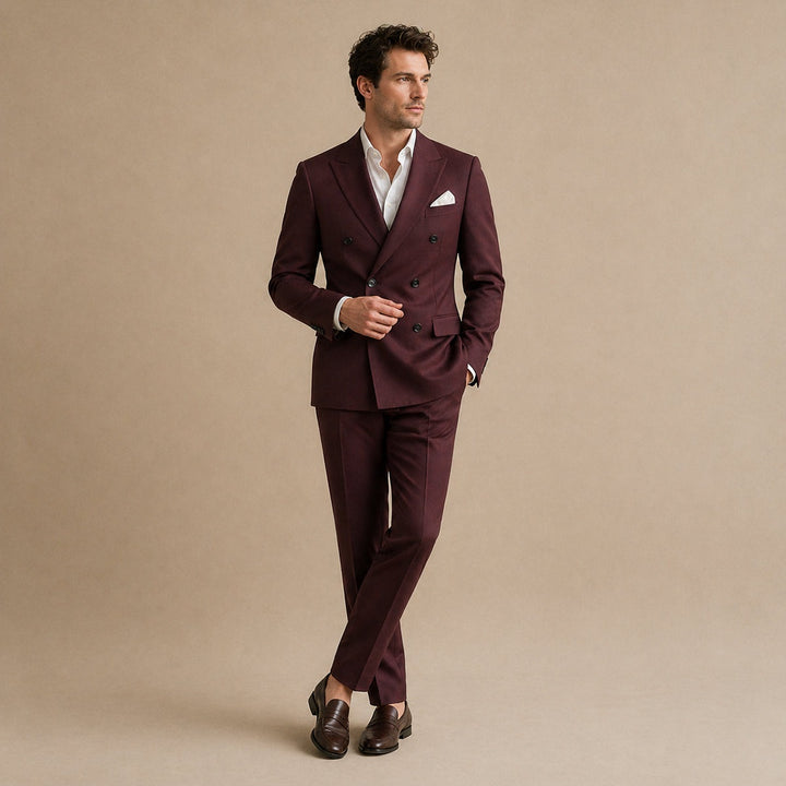 Nicolas | Costume Homme Double Boutonnage Revers Cranté