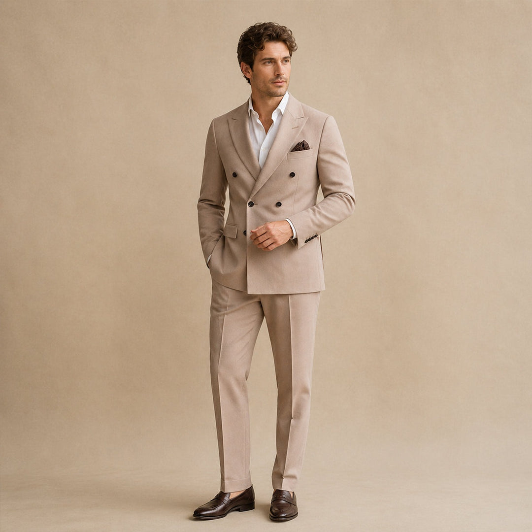 Nicolas | Costume Homme Double Boutonnage Revers Cranté