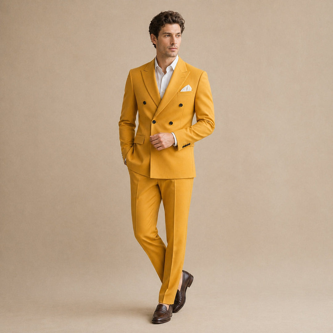 Nicolas | Costume Homme Double Boutonnage Revers Cranté