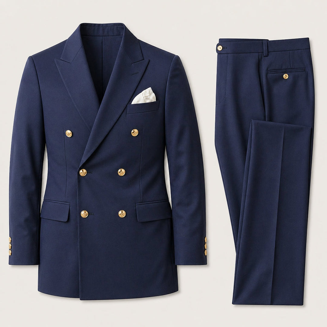 Nicolas | Costume Homme Double Boutonnage Revers Cranté