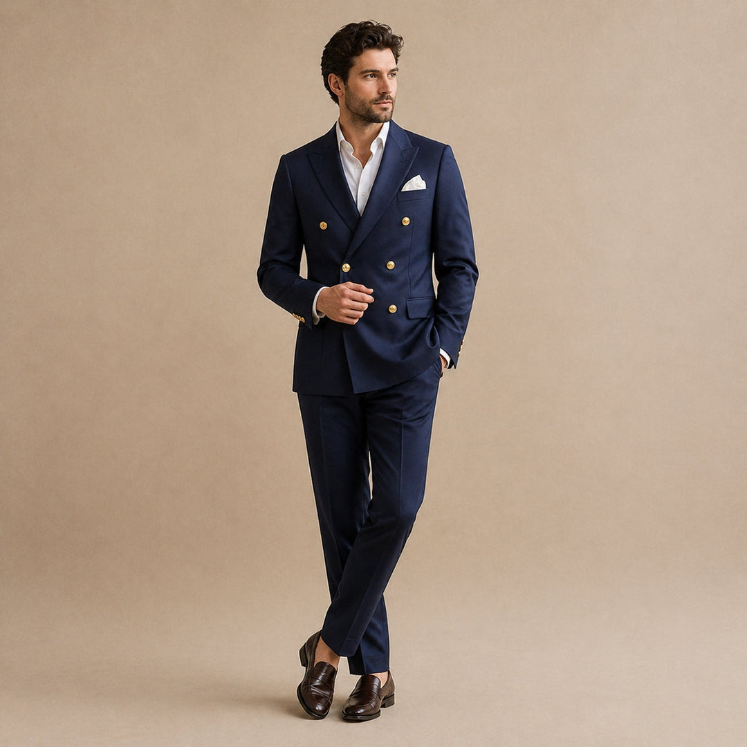 Nicolas | Costume Homme Double Boutonnage Revers Cranté