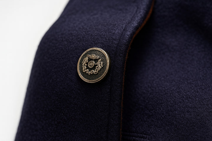 Nicolas | Manteau Court en Laine Homme Hiver Col Montant