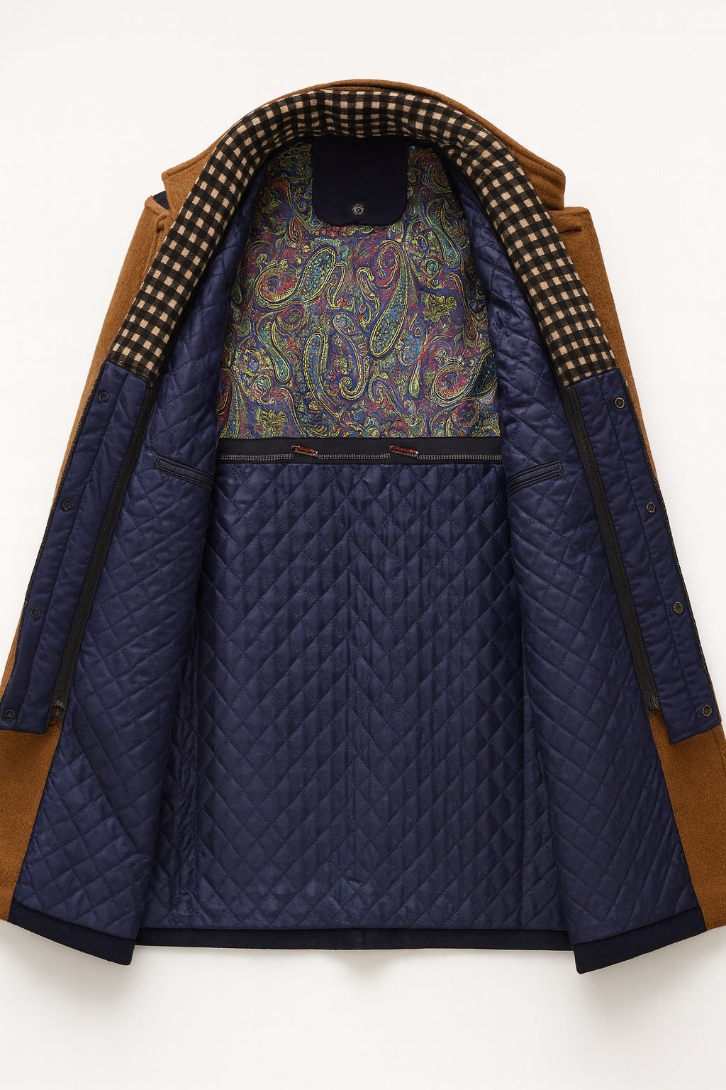 Nicolas | Manteau Court en Laine Homme Hiver Col Montant