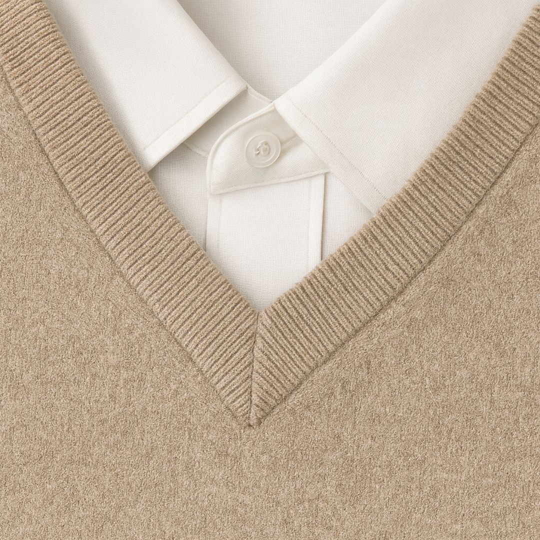 Nicolas | Pull Cachemire Homme Col V Maille Fine