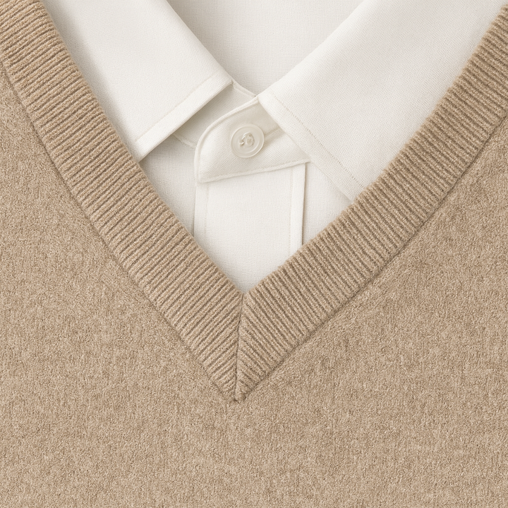 Nicolas | Pull Cachemire Homme Col V Maille Fine