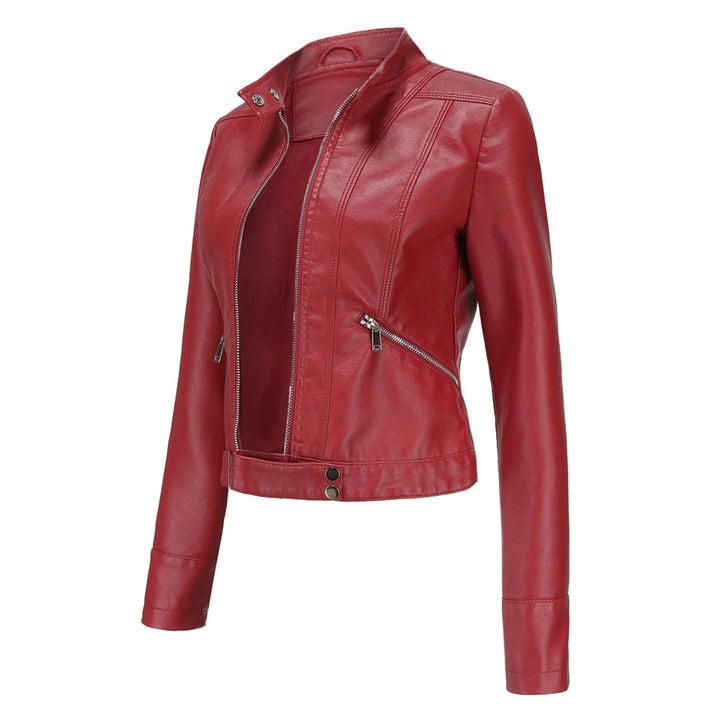 Océane | Blouson en Cuir Femme Style Biker Perfecto Zippé