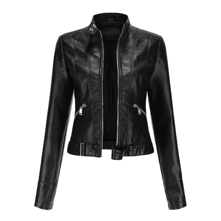 Océane | Blouson en Cuir Femme Style Biker Perfecto Zippé