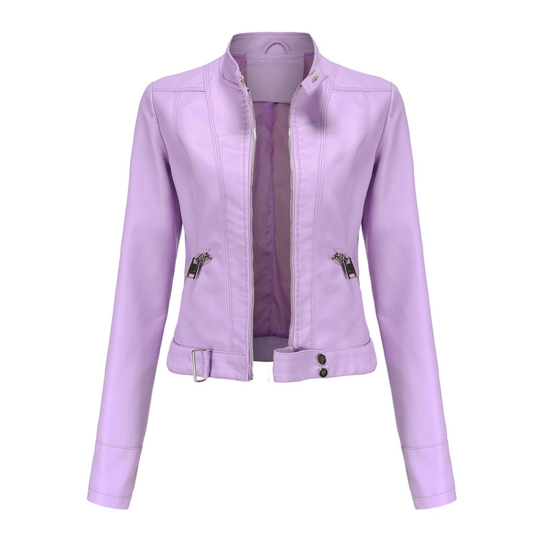 Océane | Blouson en Cuir Femme Style Biker Perfecto Zippé