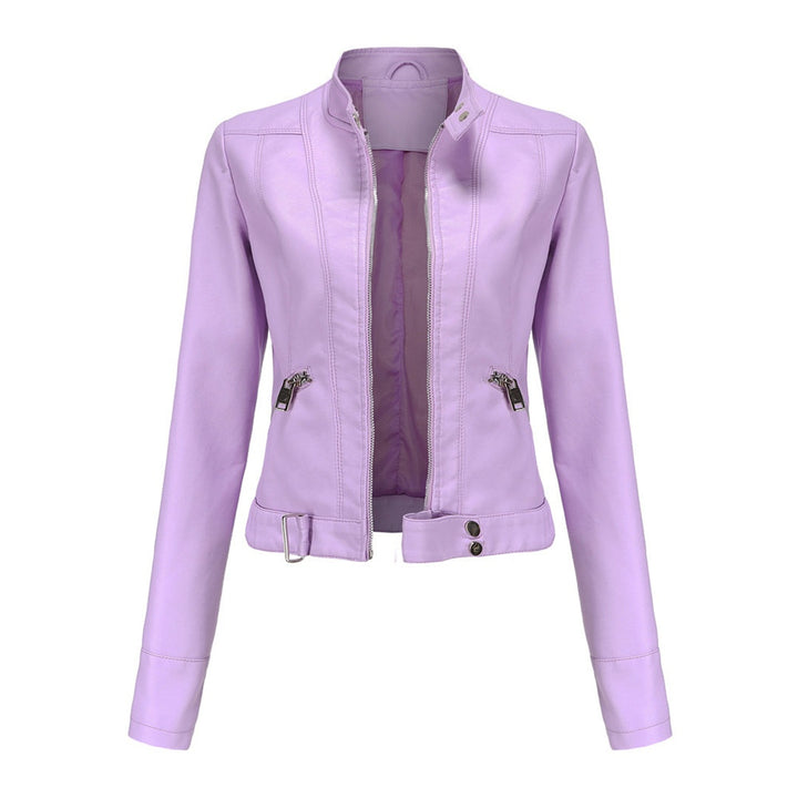 Océane | Blouson en Cuir Femme Style Biker Perfecto Zippé