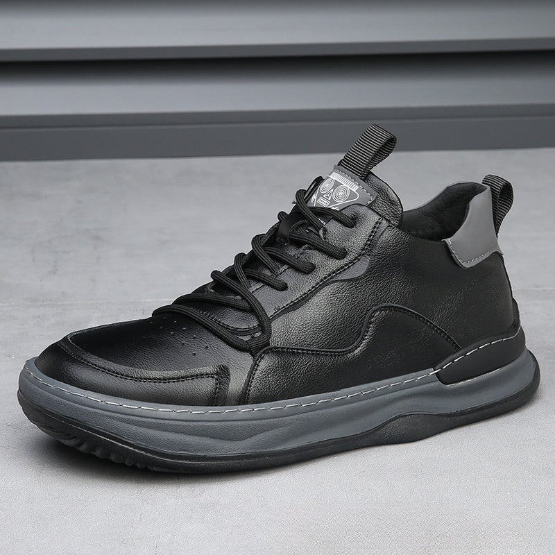Quentin | Basket Cuir Homme Semelle Épaisse Lacets