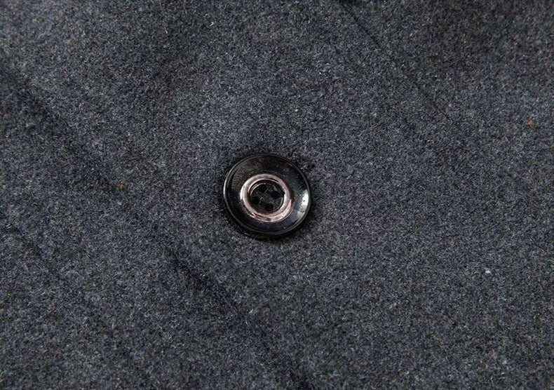 Quentin | Manteau en Laine Homme Long Col Roulé Double Épaisseur