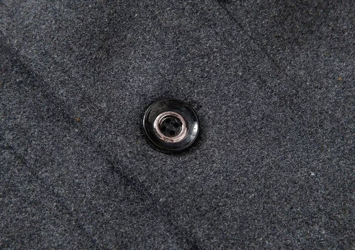 Quentin | Manteau en Laine Homme Long Col Roulé Double Épaisseur