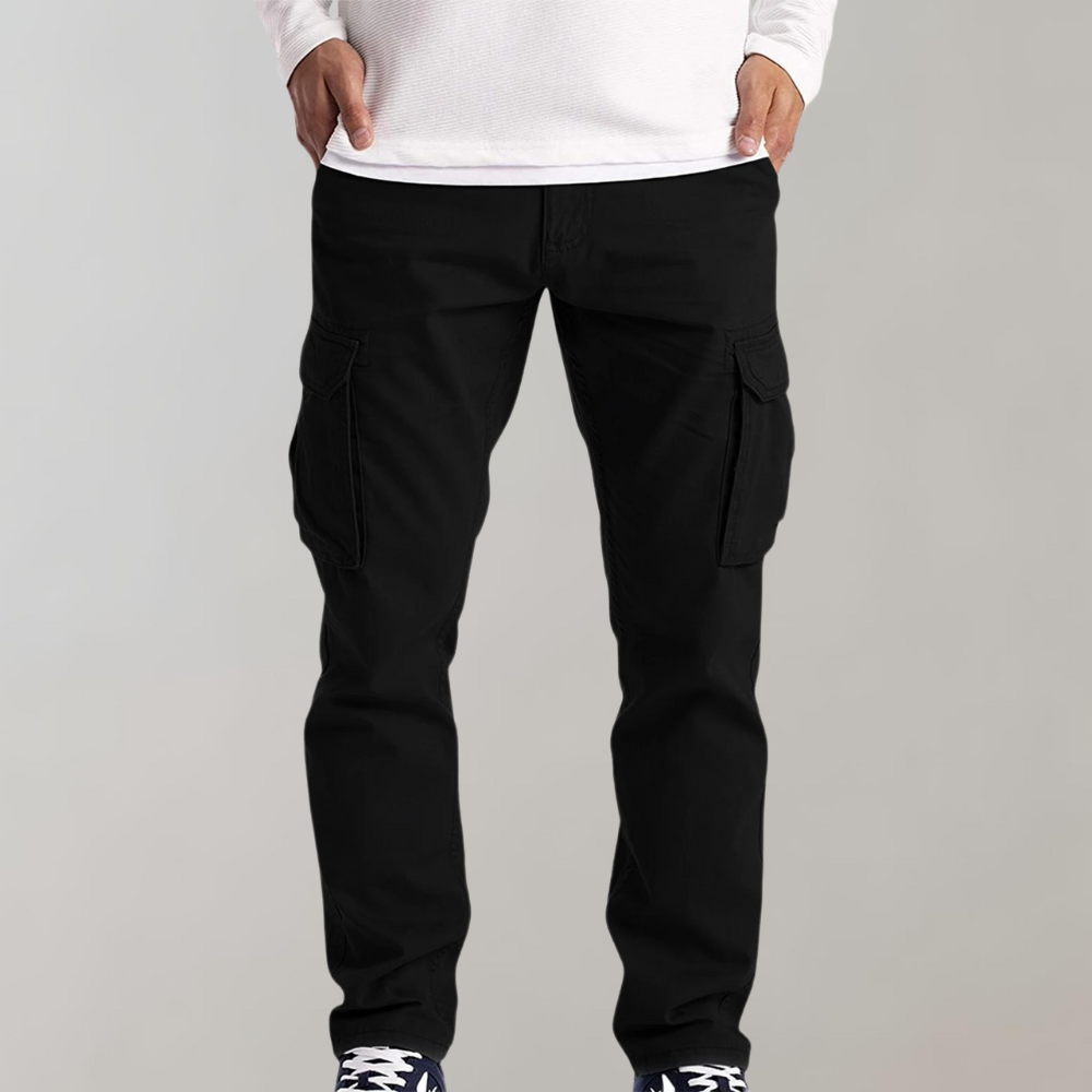 Quentin | Pantalon Cargo Homme Poches Latérales Coupe Droite