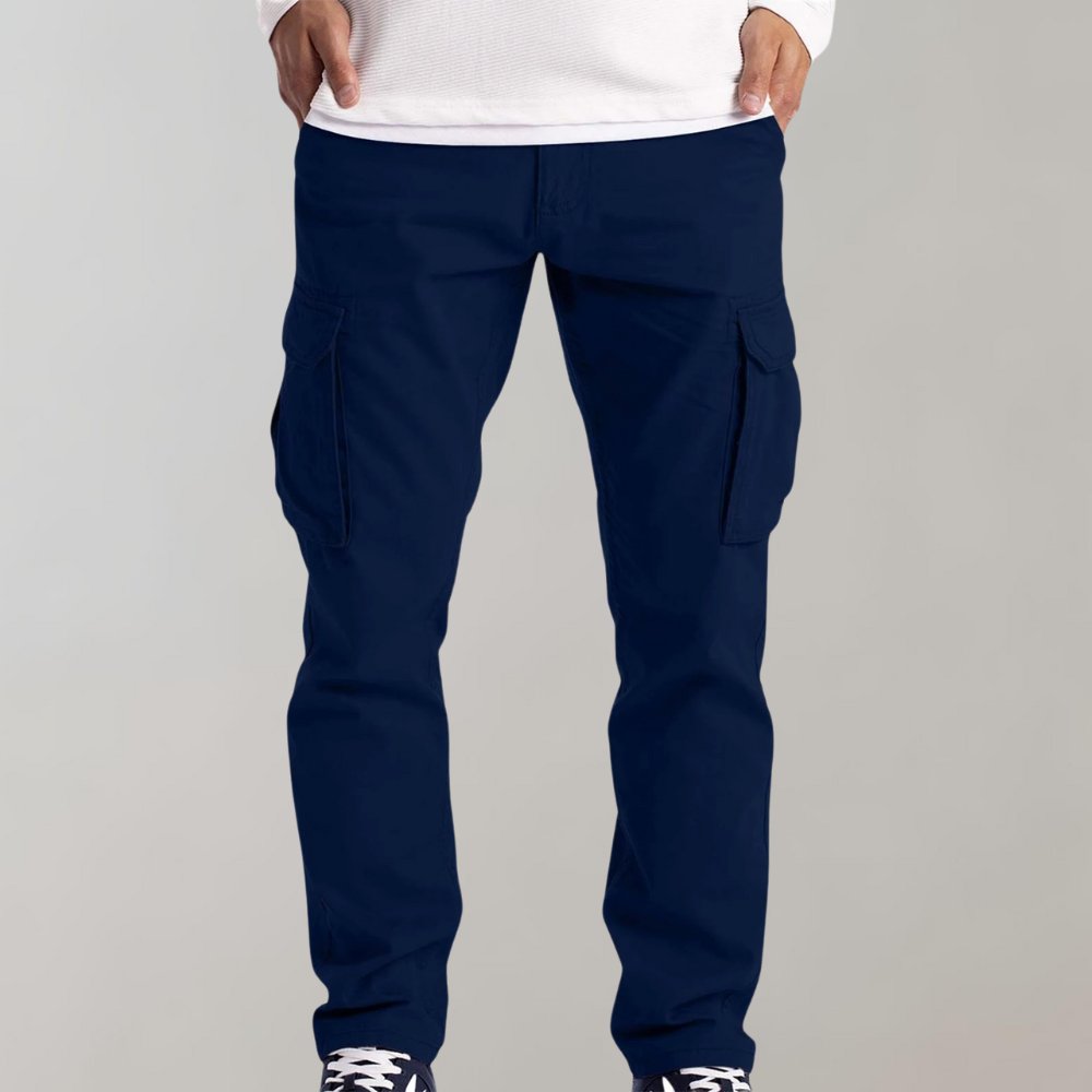 Quentin | Pantalon Cargo Homme Poches Latérales Coupe Droite