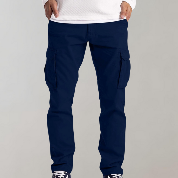 Quentin | Pantalon Cargo Homme Poches Latérales Coupe Droite