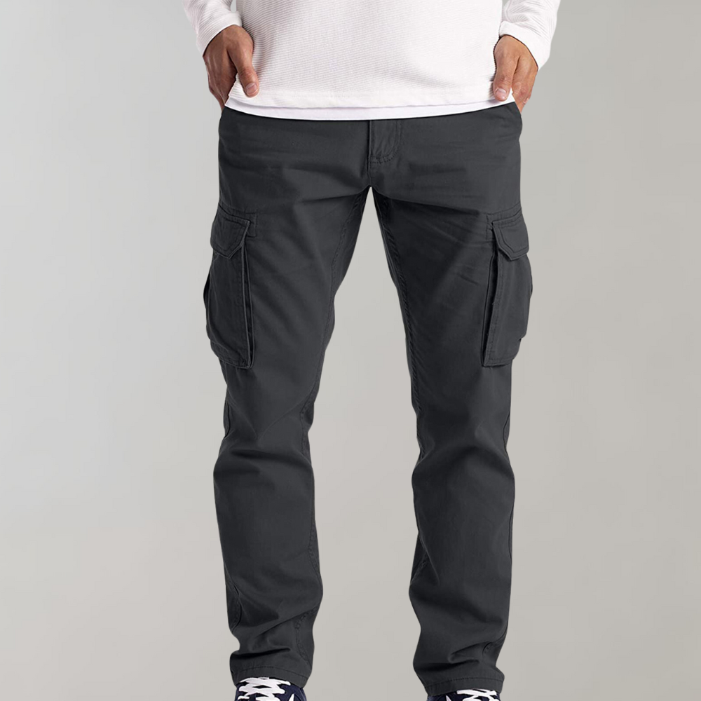 Quentin | Pantalon Cargo Homme Poches Latérales Coupe Droite