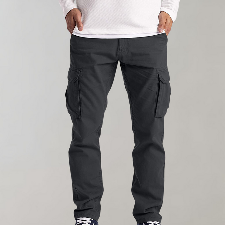 Quentin | Pantalon Cargo Homme Poches Latérales Coupe Droite