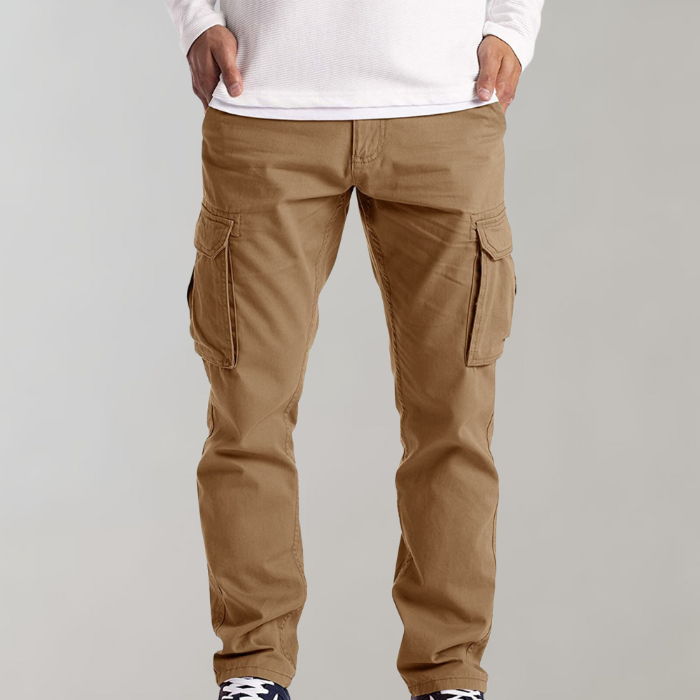 Quentin | Pantalon Cargo Homme Poches Latérales Coupe Droite