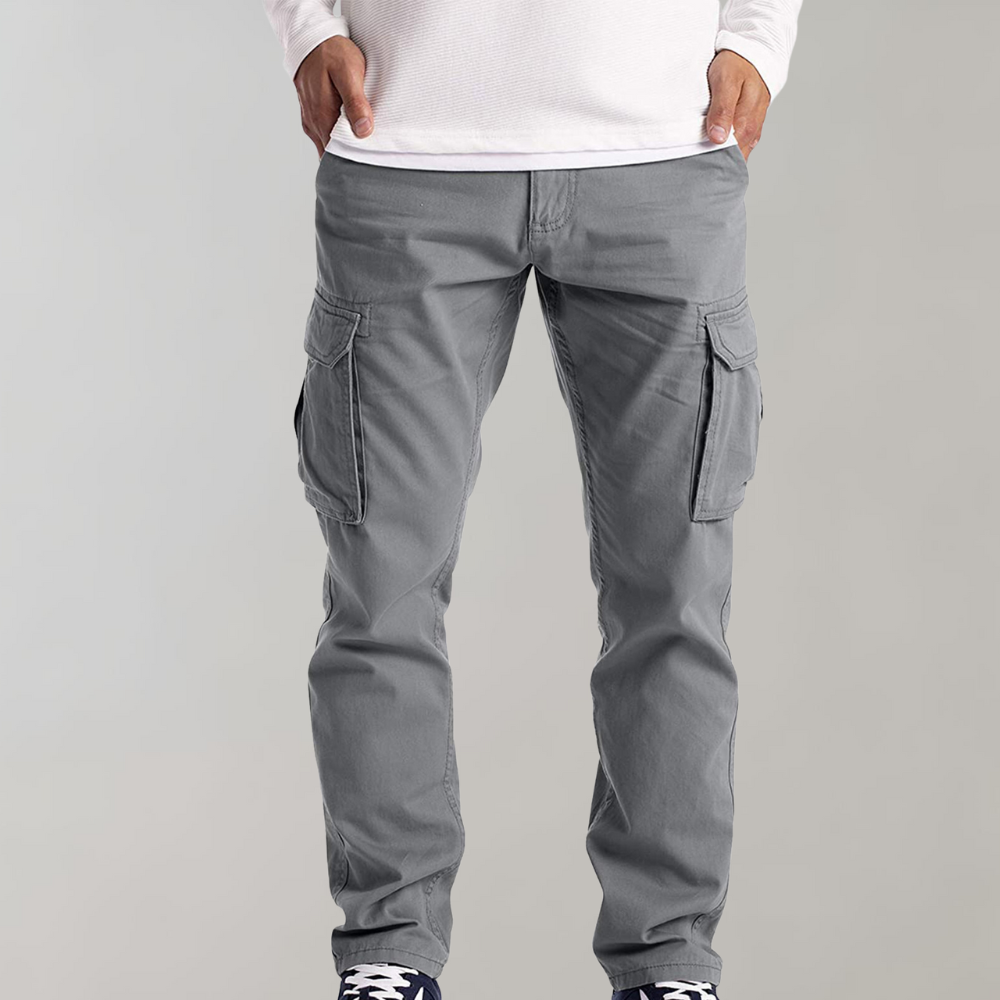 Quentin | Pantalon Cargo Homme Poches Latérales Coupe Droite