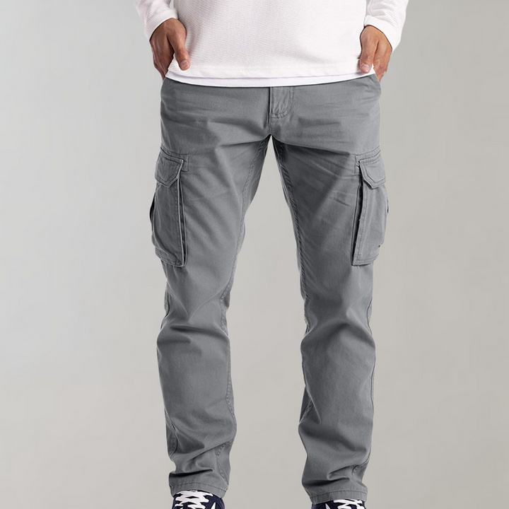 Quentin | Pantalon Cargo Homme Poches Latérales Coupe Droite