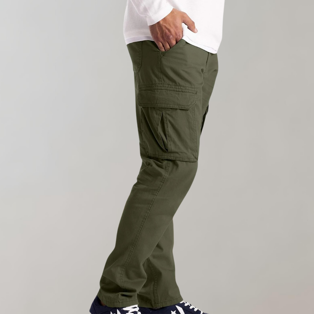 Quentin | Pantalon Cargo Homme Poches Latérales Coupe Droite