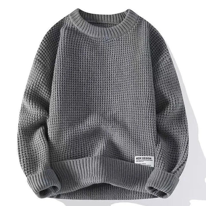 Quentin | Pull en Maille Gaufrée Homme Col Rond Oversize