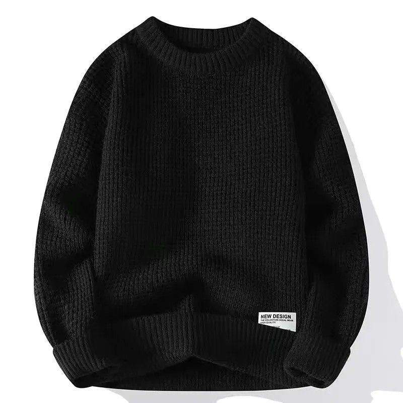 Quentin | Pull en Maille Gaufrée Homme Col Rond Oversize