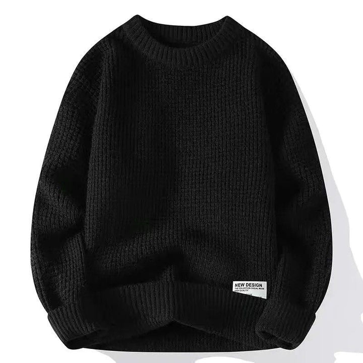 Quentin | Pull en Maille Gaufrée Homme Col Rond Oversize