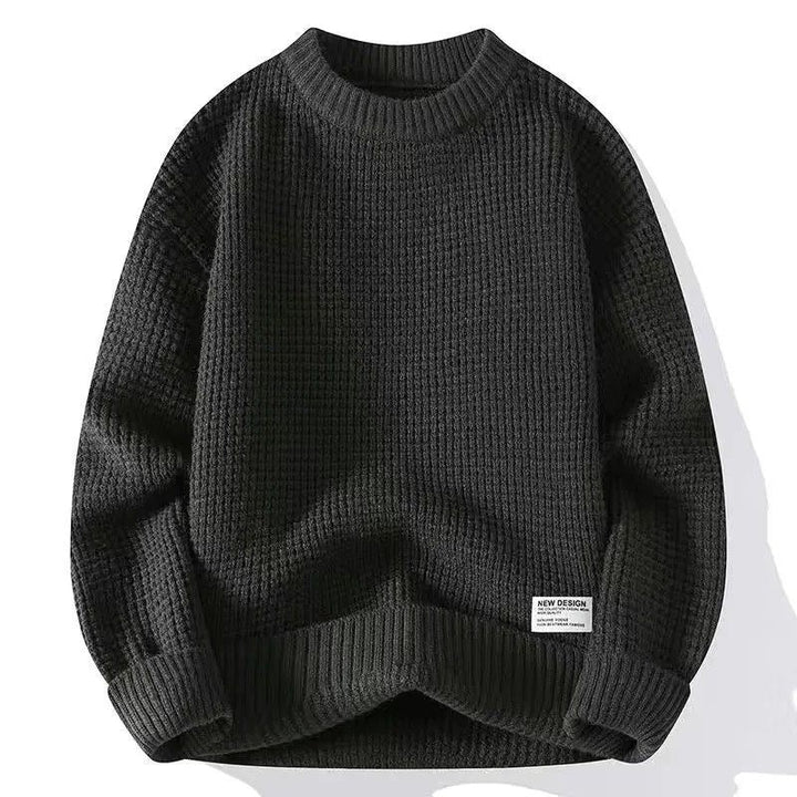 Quentin | Pull en Maille Gaufrée Homme Col Rond Oversize