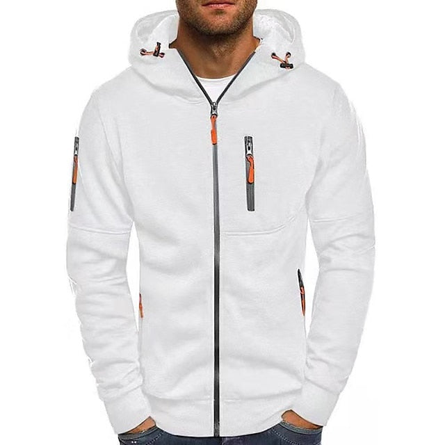 Quentin | Sweat à Capuche Zippé Homme Poches Zippées