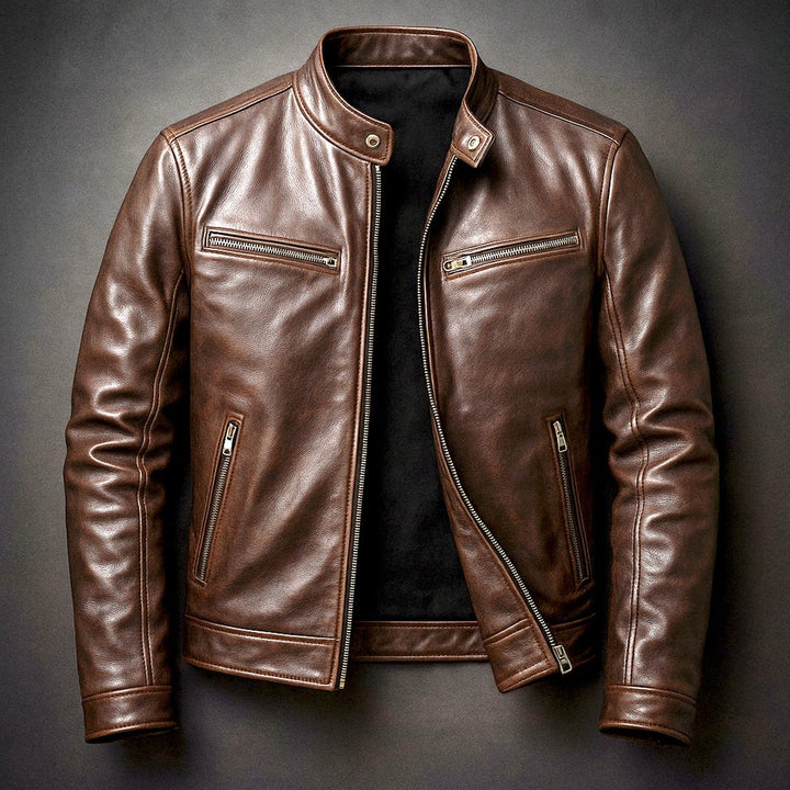 Raphaël | Blouson Cuir Homme Perfecto Biker Col Montant