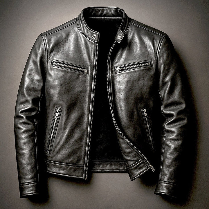 Raphaël | Blouson Cuir Homme Perfecto Biker Col Montant