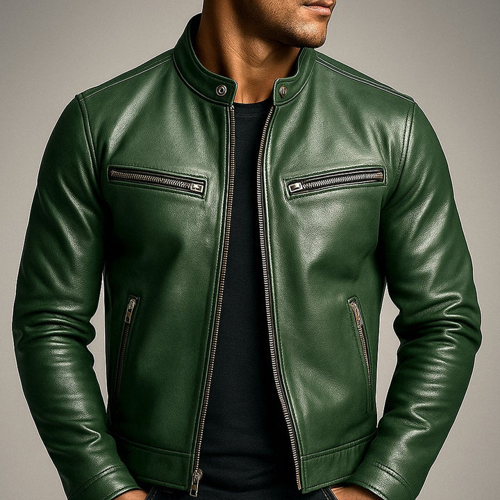 Raphaël | Blouson Cuir Homme Perfecto Biker Col Montant