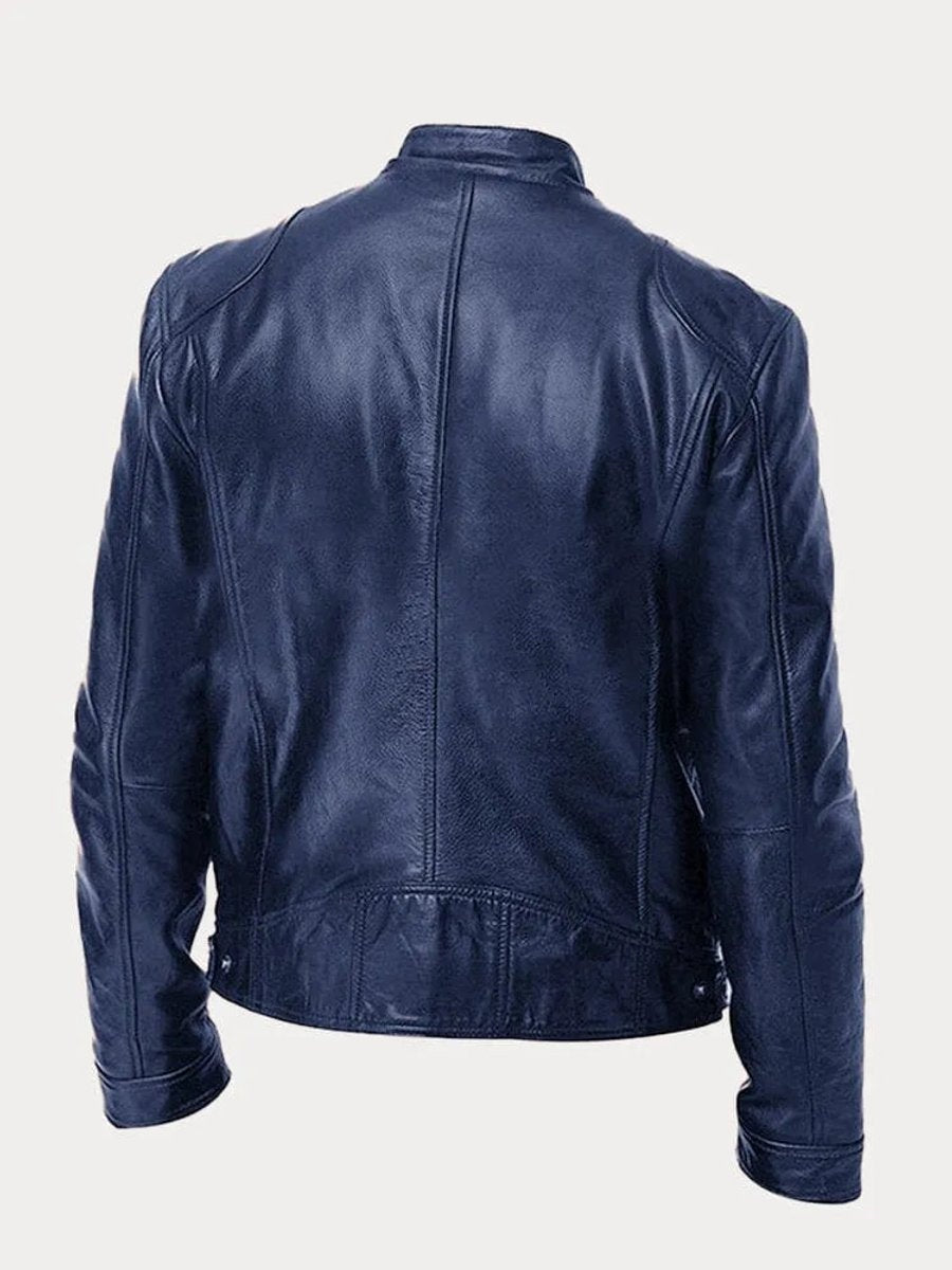 Raphaël | Blouson en Cuir Homme Perfecto Col Mao Zips