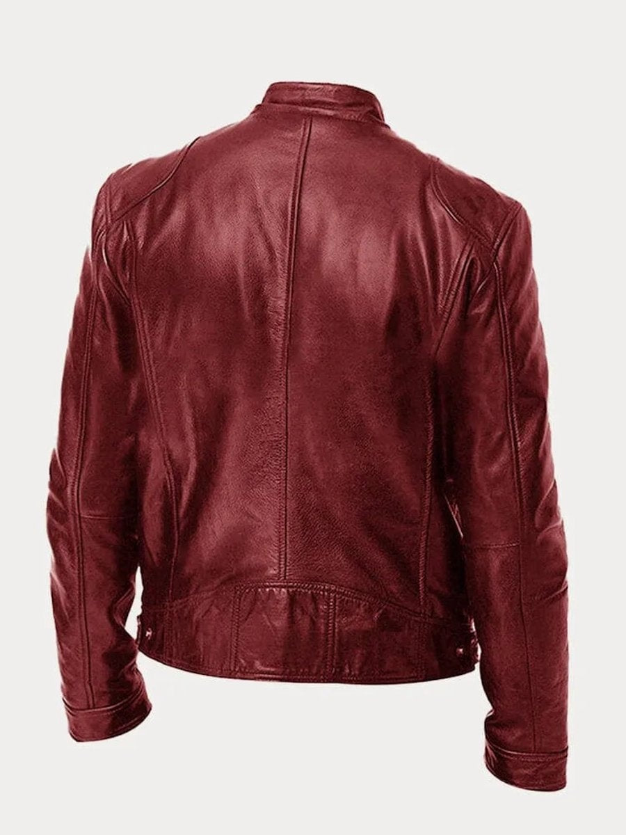 Raphaël | Blouson en Cuir Homme Perfecto Col Mao Zips