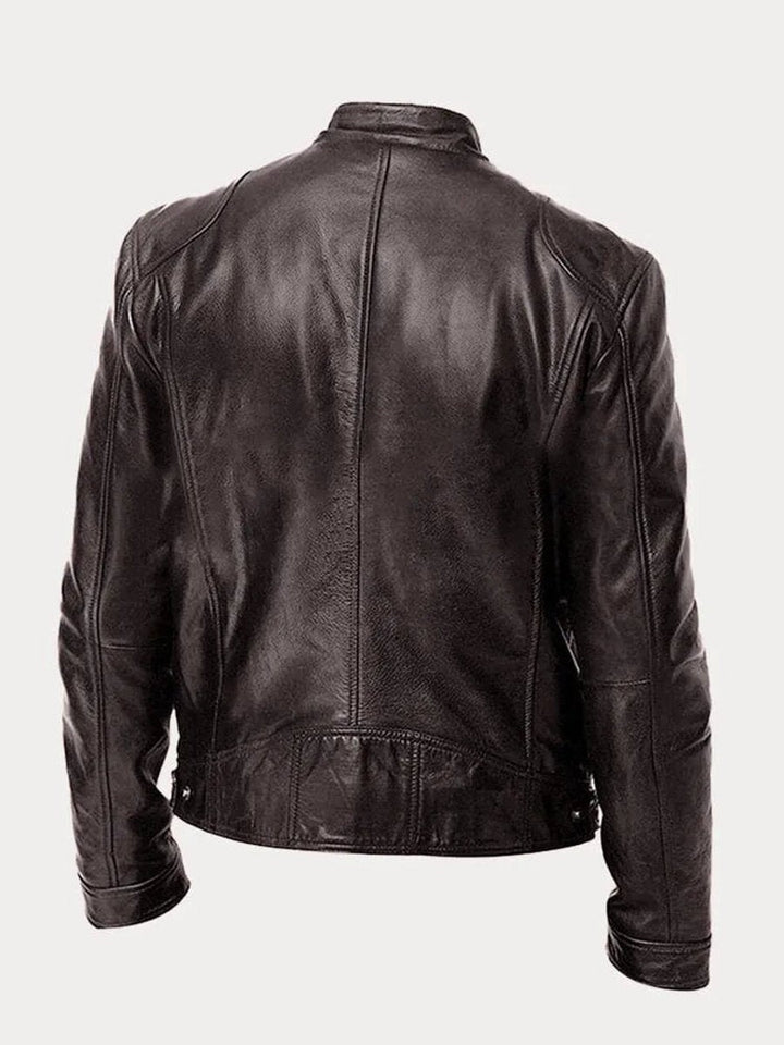 Raphaël | Blouson en Cuir Homme Perfecto Col Mao Zips