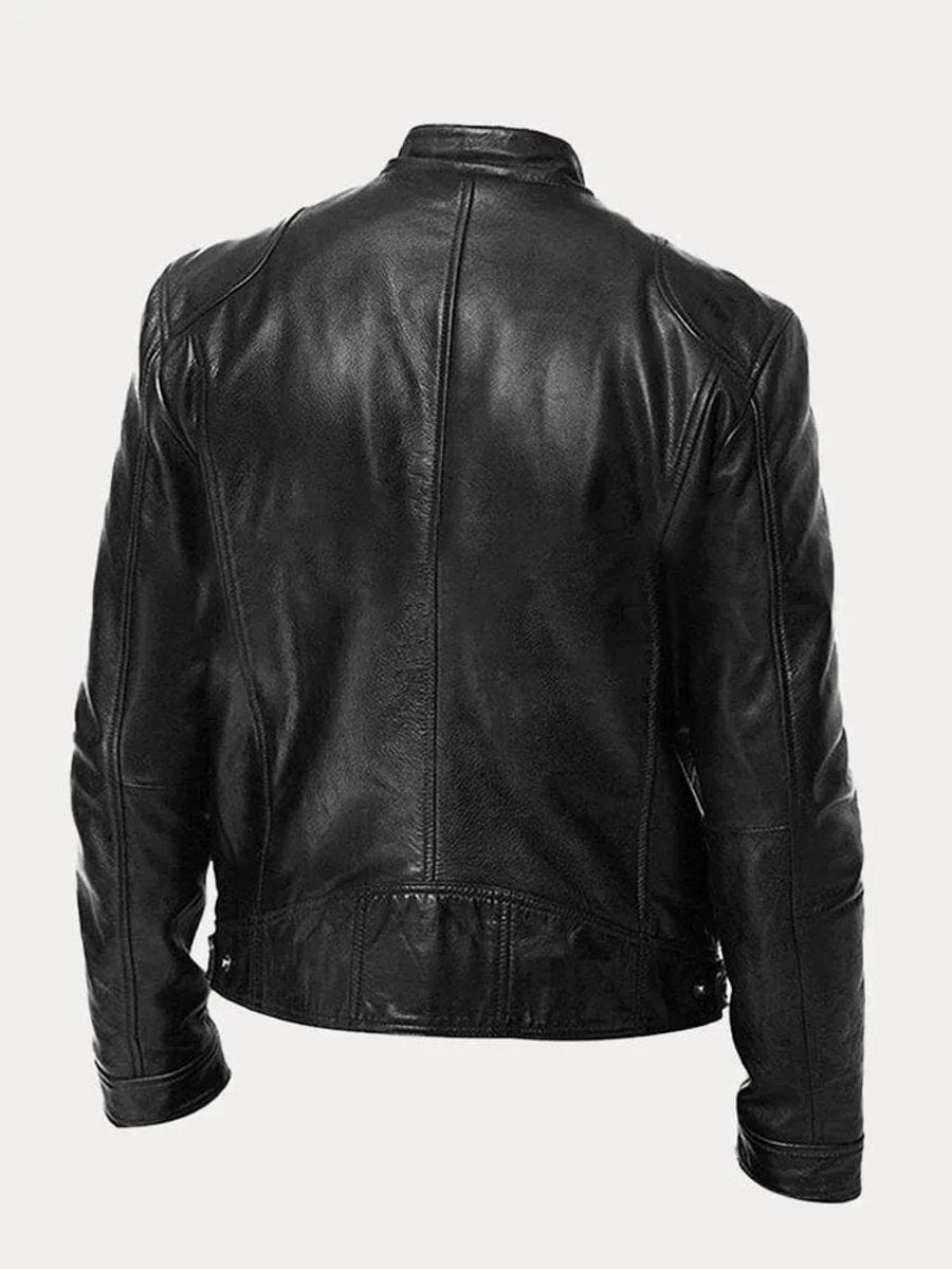 Raphaël | Blouson en Cuir Homme Perfecto Col Mao Zips