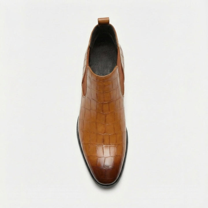Raphaël | Chelsea Boots Homme Cuir Embossé Crocodile