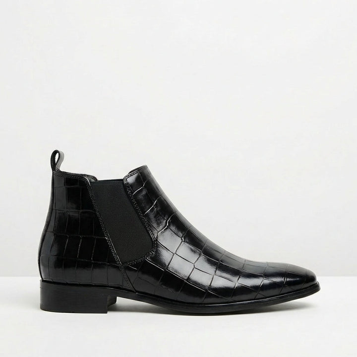 Raphaël | Chelsea Boots Homme Cuir Embossé Crocodile