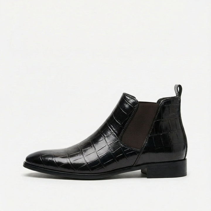 Raphaël | Chelsea Boots Homme Cuir Embossé Crocodile