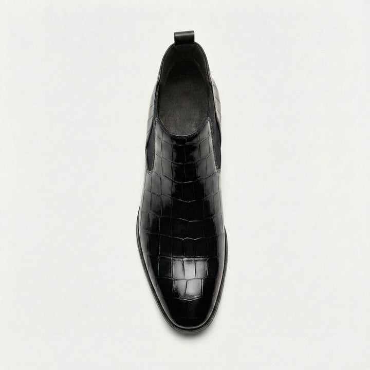 Raphaël | Chelsea Boots Homme Cuir Embossé Crocodile