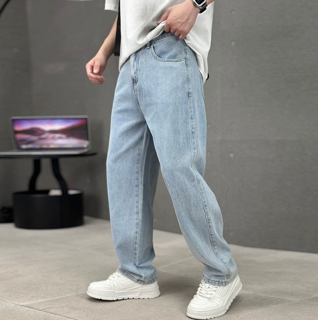 Raphaël | Jean Large Homme Coupe Droite Taille Haute