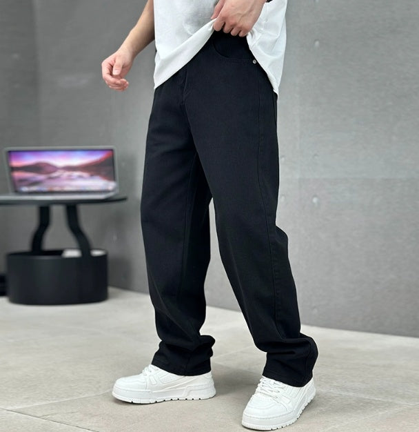 Raphaël | Jean Large Homme Coupe Droite Taille Haute