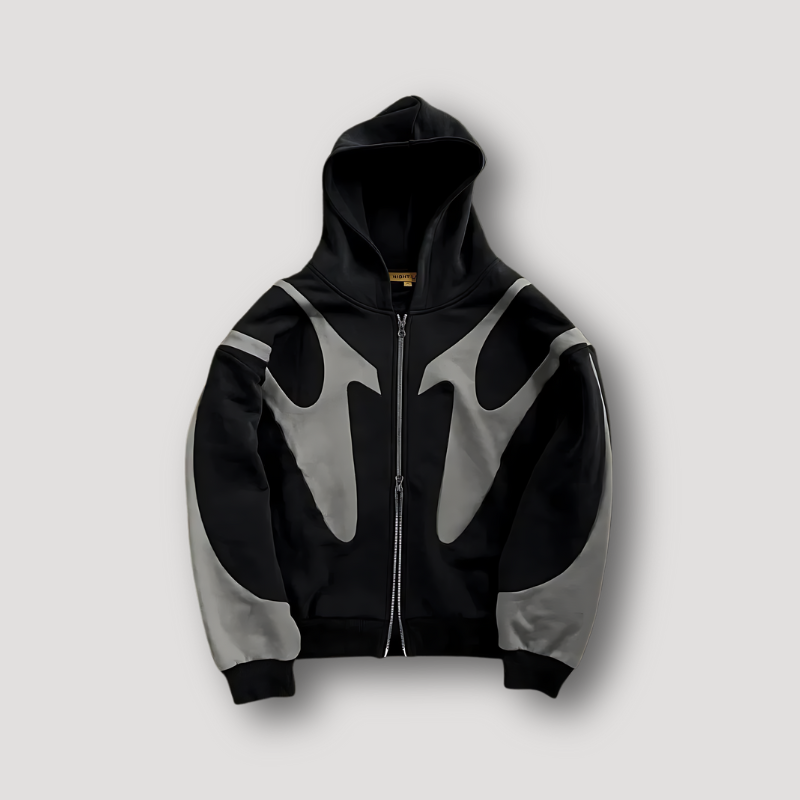 Raphaël | Sweat à Capuche Homme Zippé Graphic Oversize