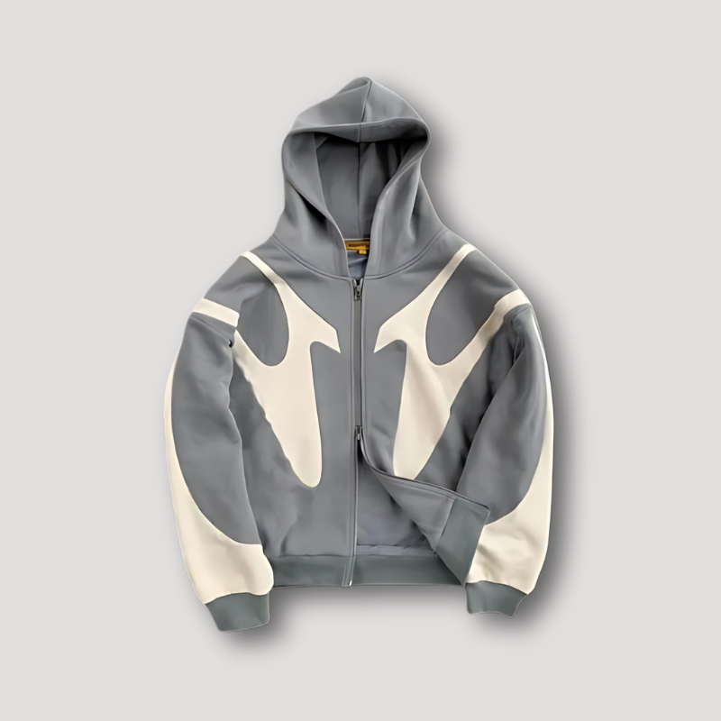 Raphaël | Sweat à Capuche Homme Zippé Graphic Oversize