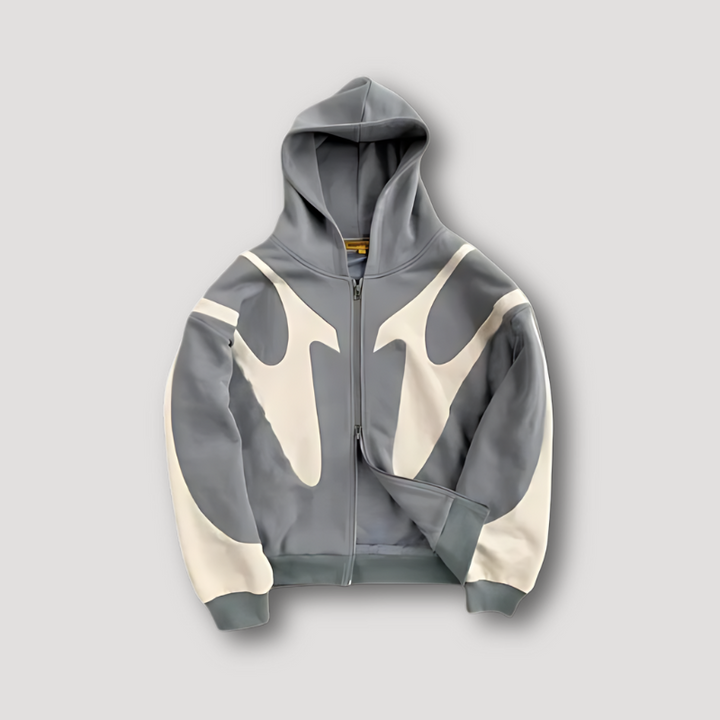 Raphaël | Sweat à Capuche Homme Zippé Graphic Oversize